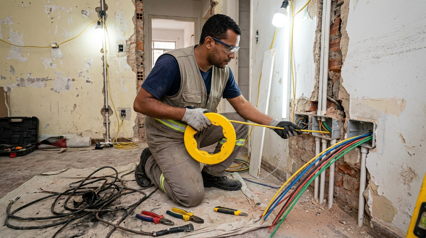 Cabeamento elétrico para empresas em Atibaia‑SP