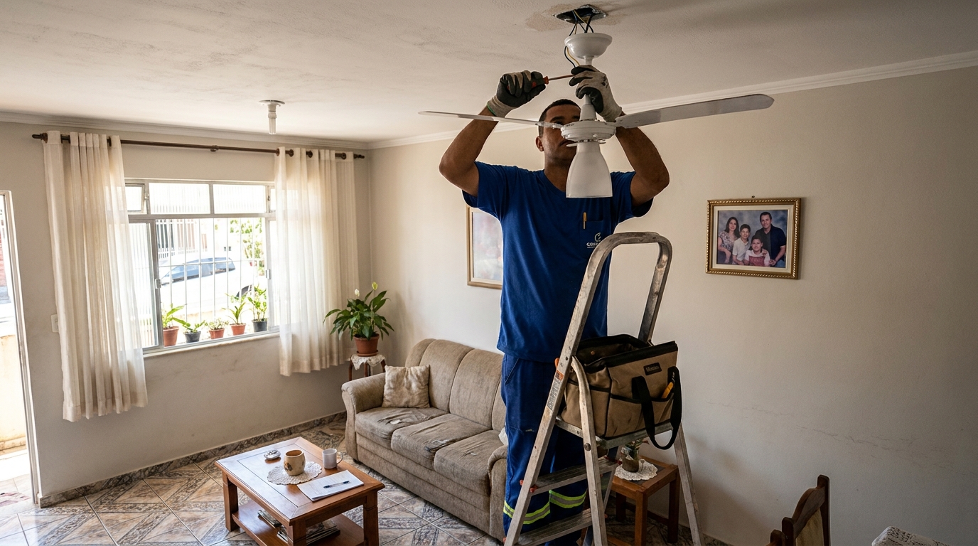 Instalação de controle em Atibaia‑SP