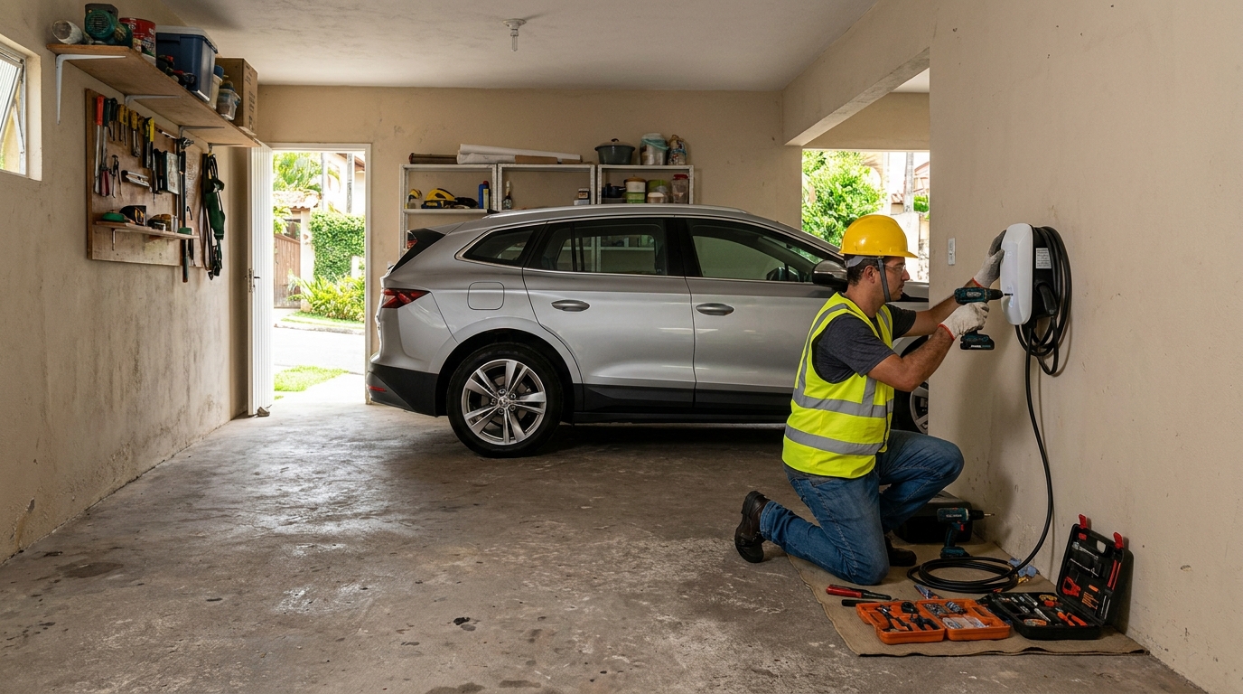 Instalação em garagem ou condomínio em Atibaia‑SP